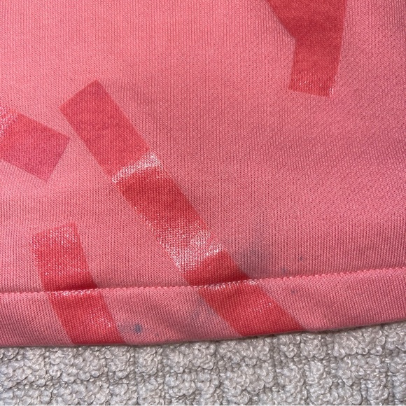 Adidas Big Girl Terry Cropped Corral Sweatshirt Sz M 11-12 Y Long Sleeve Read - Picture 4 of 8